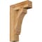 Ekena Millwork Imperial Block Rough Sawn Bracket, Western Red Cedar, 6"W x 22"D x 34"H BKT06X22X34IMP05RWR - alternate 1